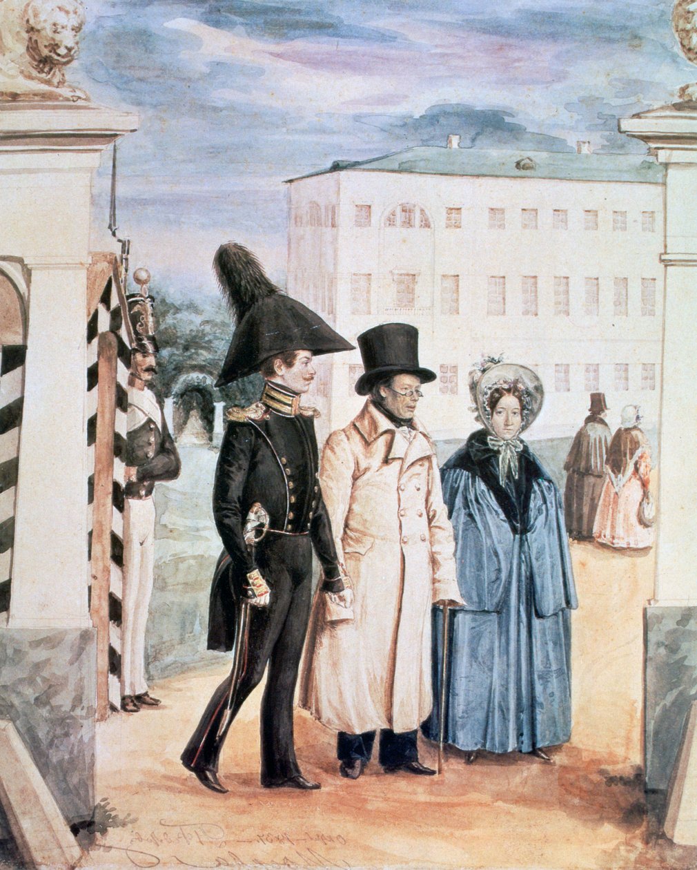 Spacer, 1837 autorstwa Pavel Andreevich Fedotov