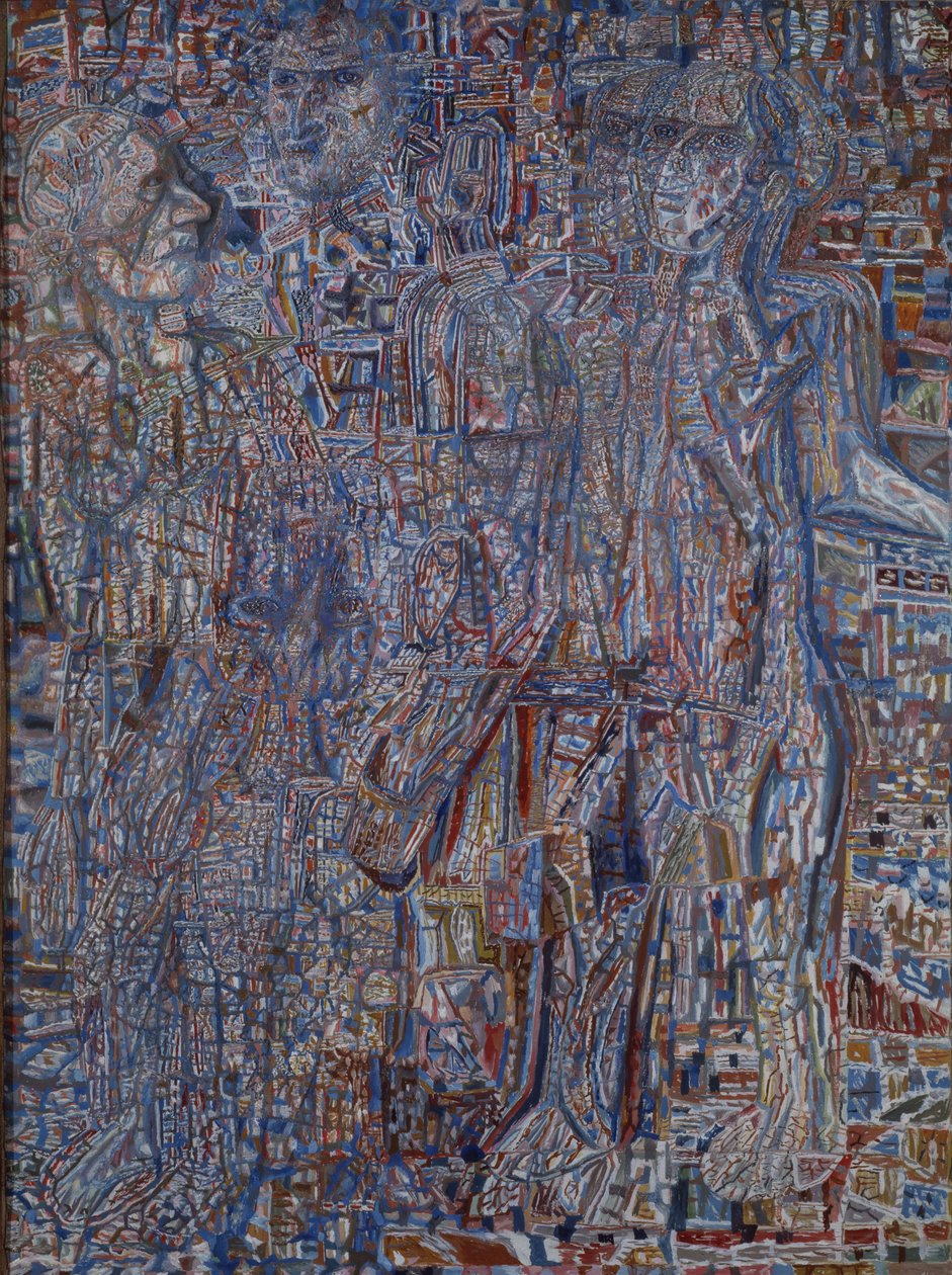 Ludzie, 1930 autorstwa Pavel Nikolayevich Filonov