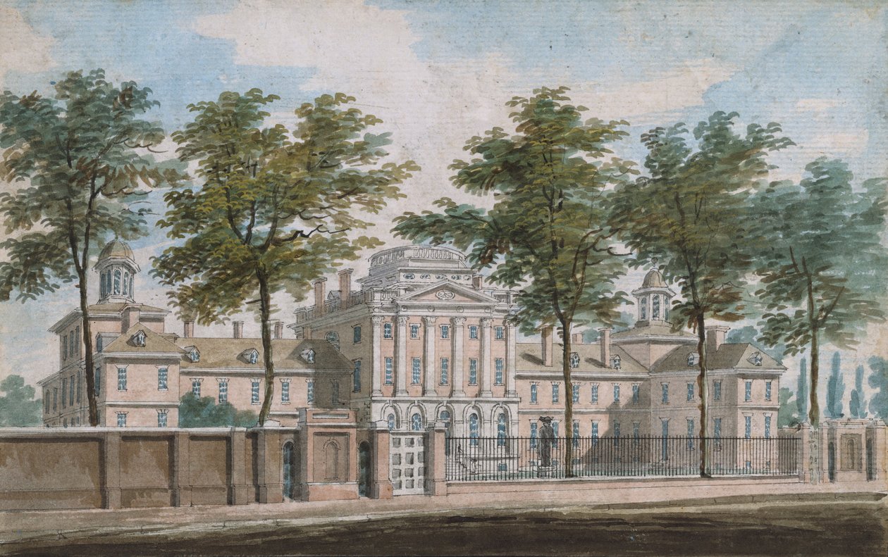 Szpital Pensylwanii, Filadelfia, 1811-ca. 1813. autorstwa Pavel Petrovic Svin