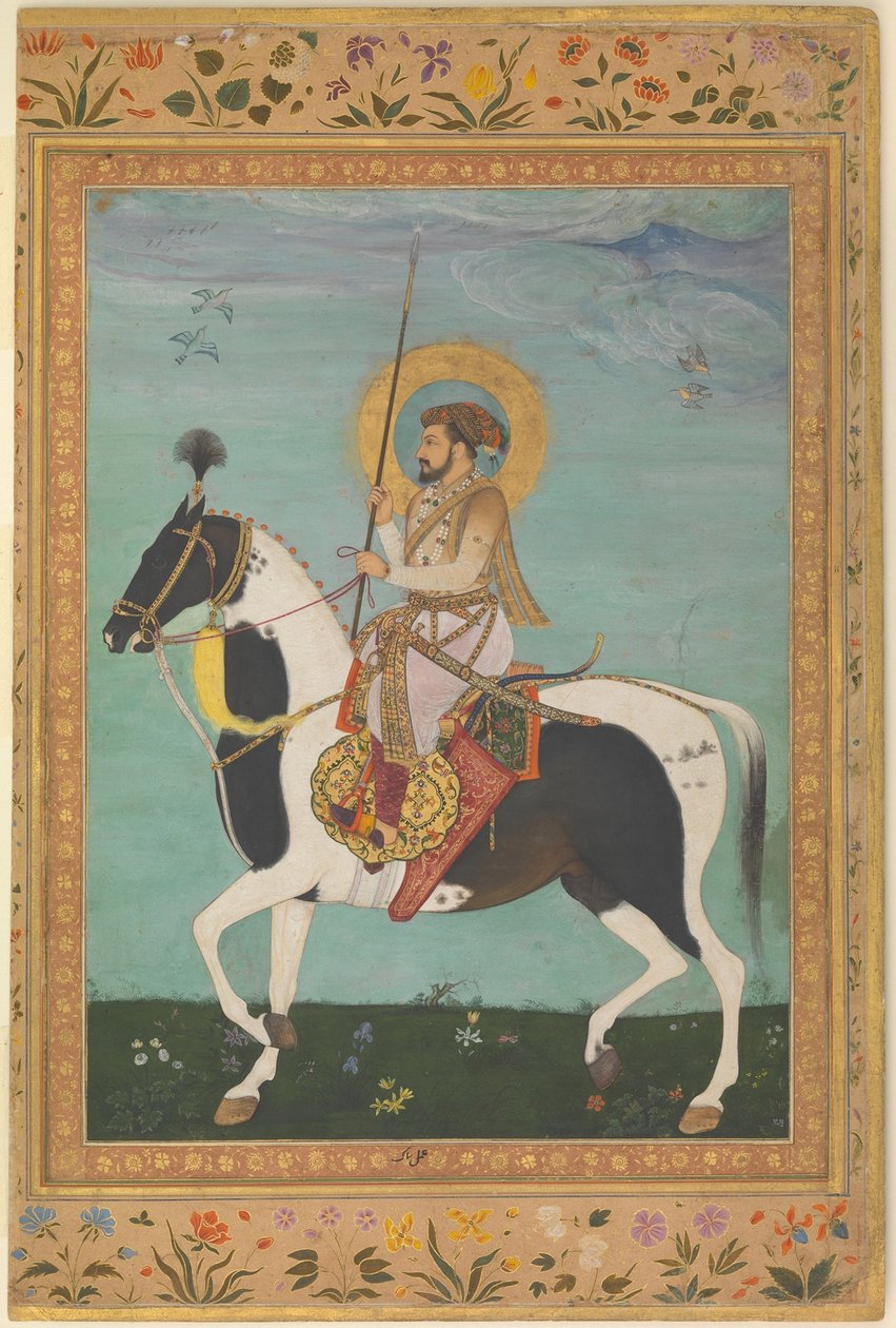 Shah Jahan na koniu, ok. 1630 autorstwa Payag