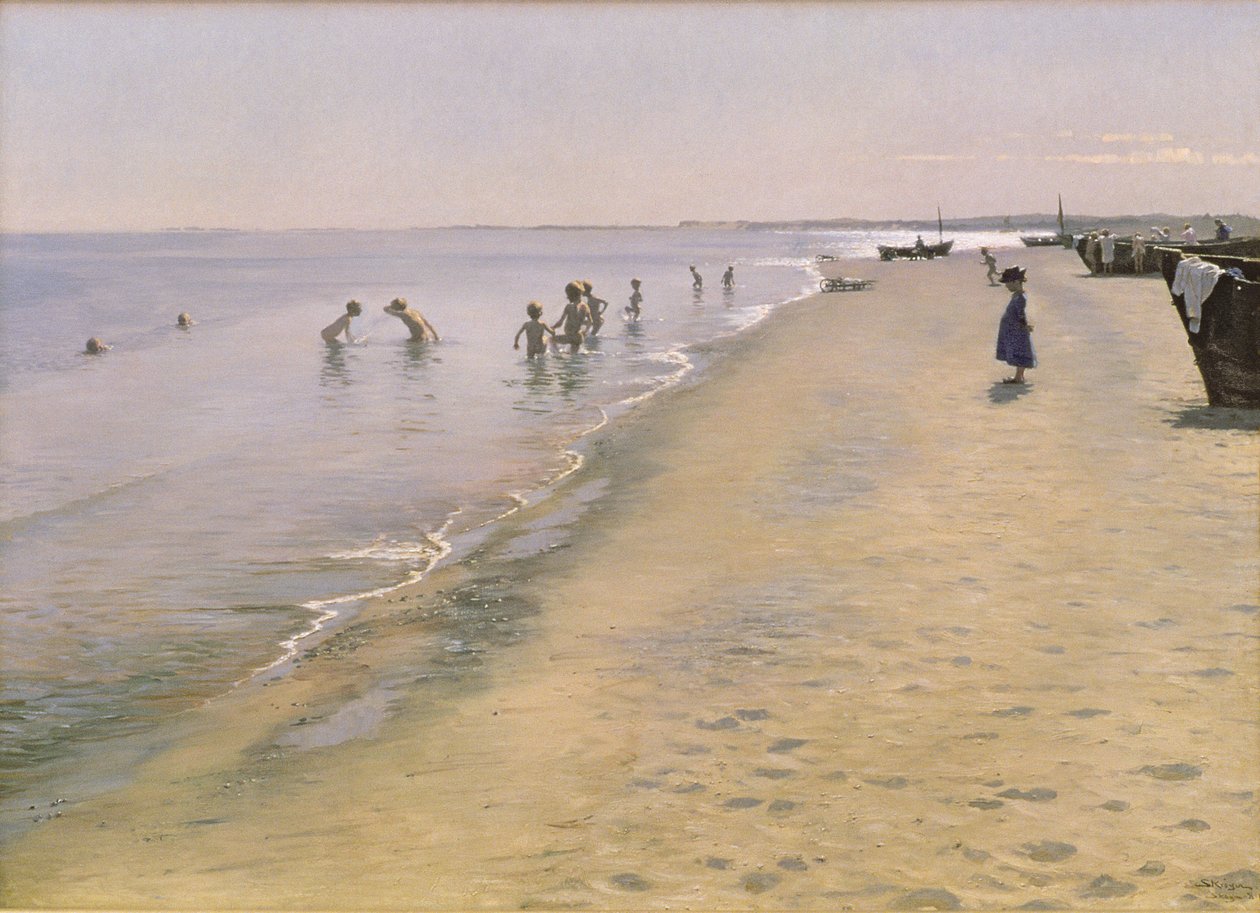 Letni dzień na południowej plaży w Skagen, 1884 autorstwa Peder Severin Krøyer