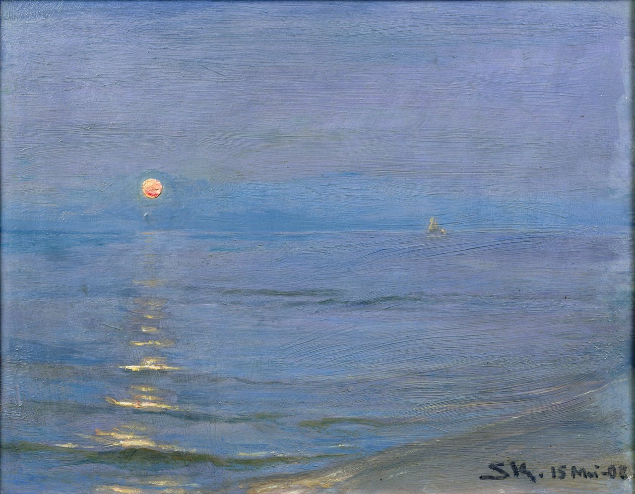 Зуны үдэш, Скаген, 1908поли autorstwa Peder Severin Krøyer