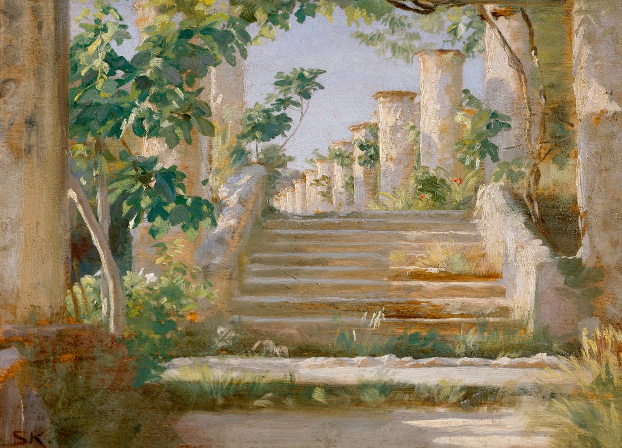 Loggia w Ravello autorstwa Peder Severin Krøyer