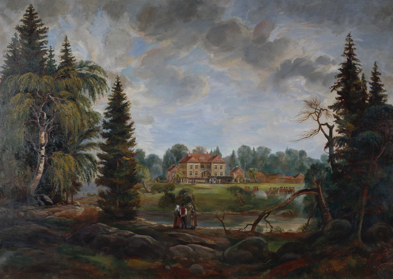 Budynek Eidsvoll (obraz) autorstwa Peder (after) Balke