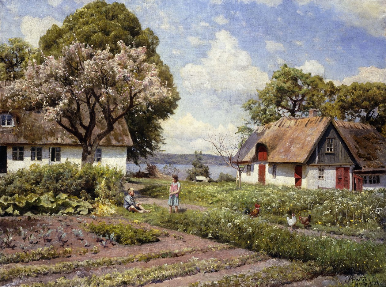 Dzieci na podwórku autorstwa Peder Monsted