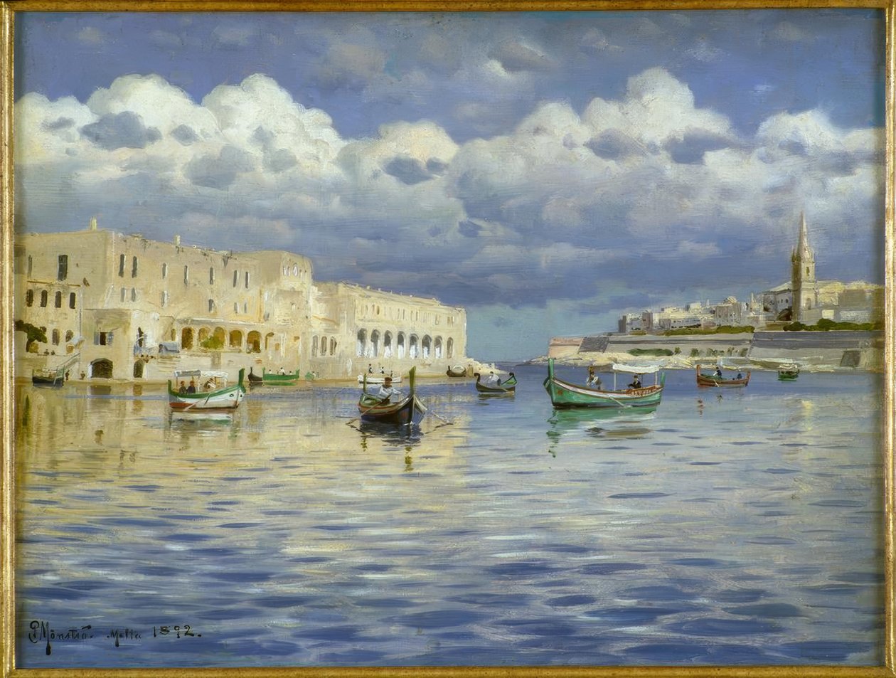W porcie na Malcie autorstwa Peder Monsted