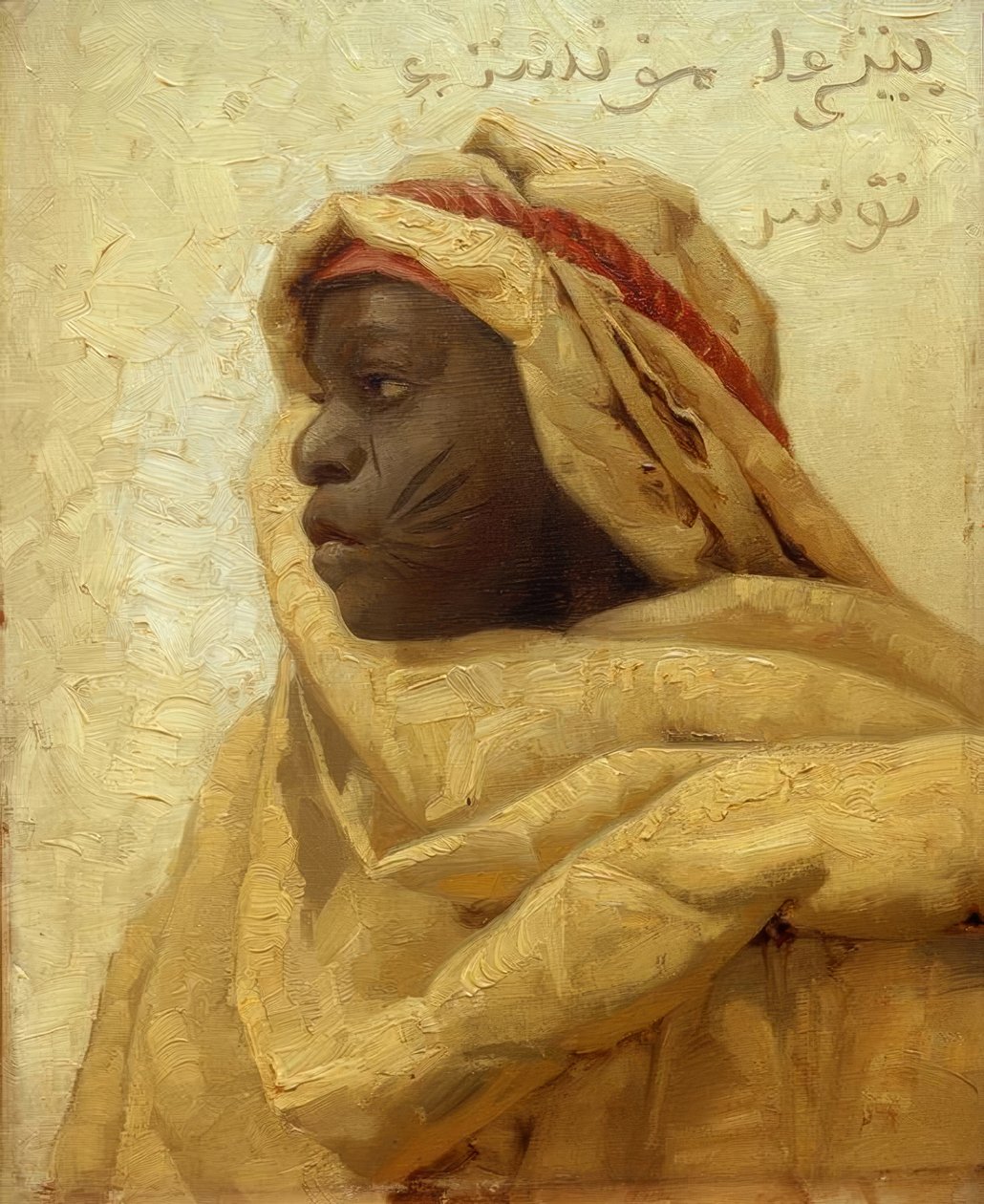 P.Mönsted, Portret Nubijczyka autorstwa Peder Monsted