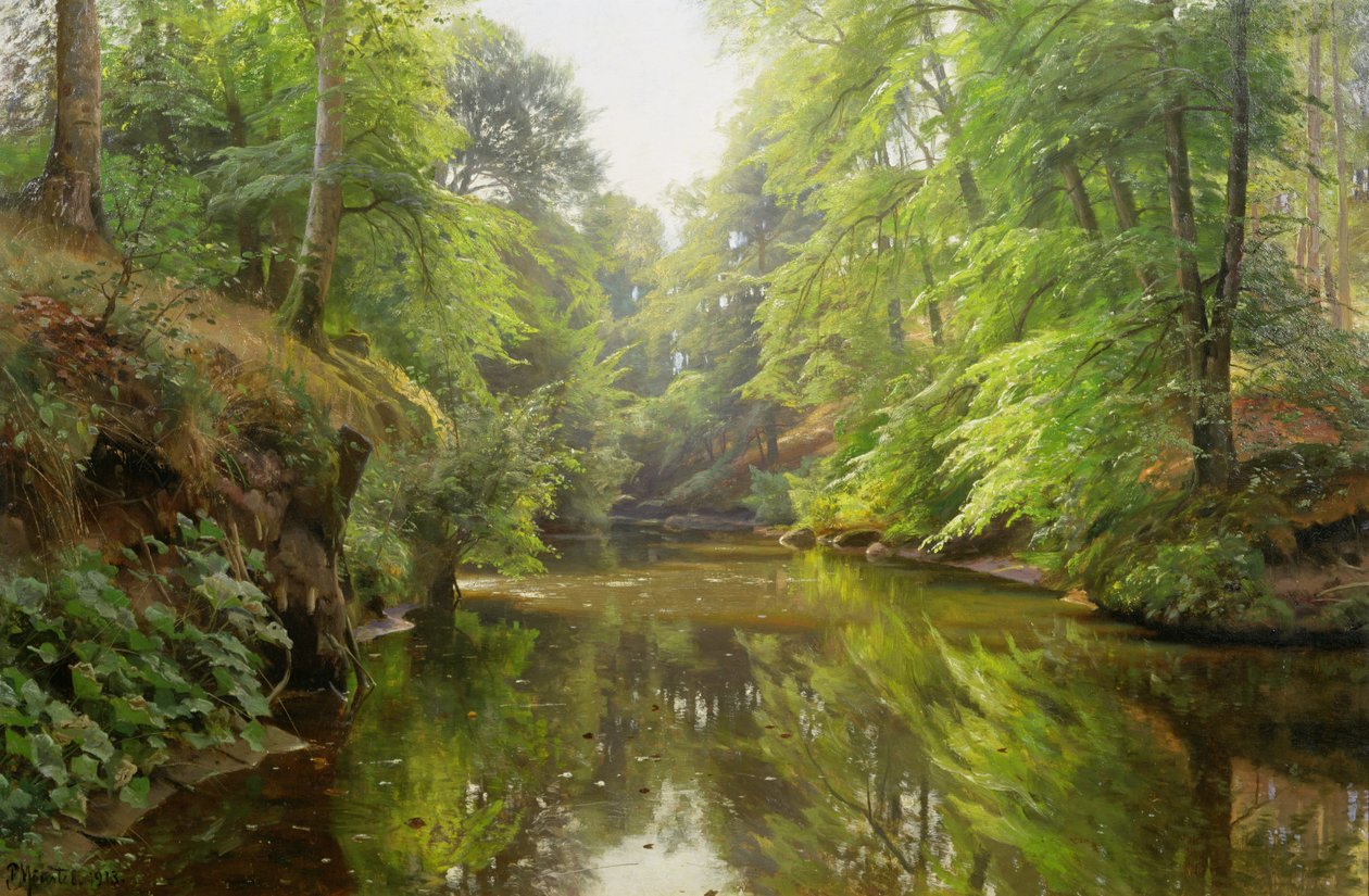 Cicha rzeka, 1913 autorstwa Peder Monsted