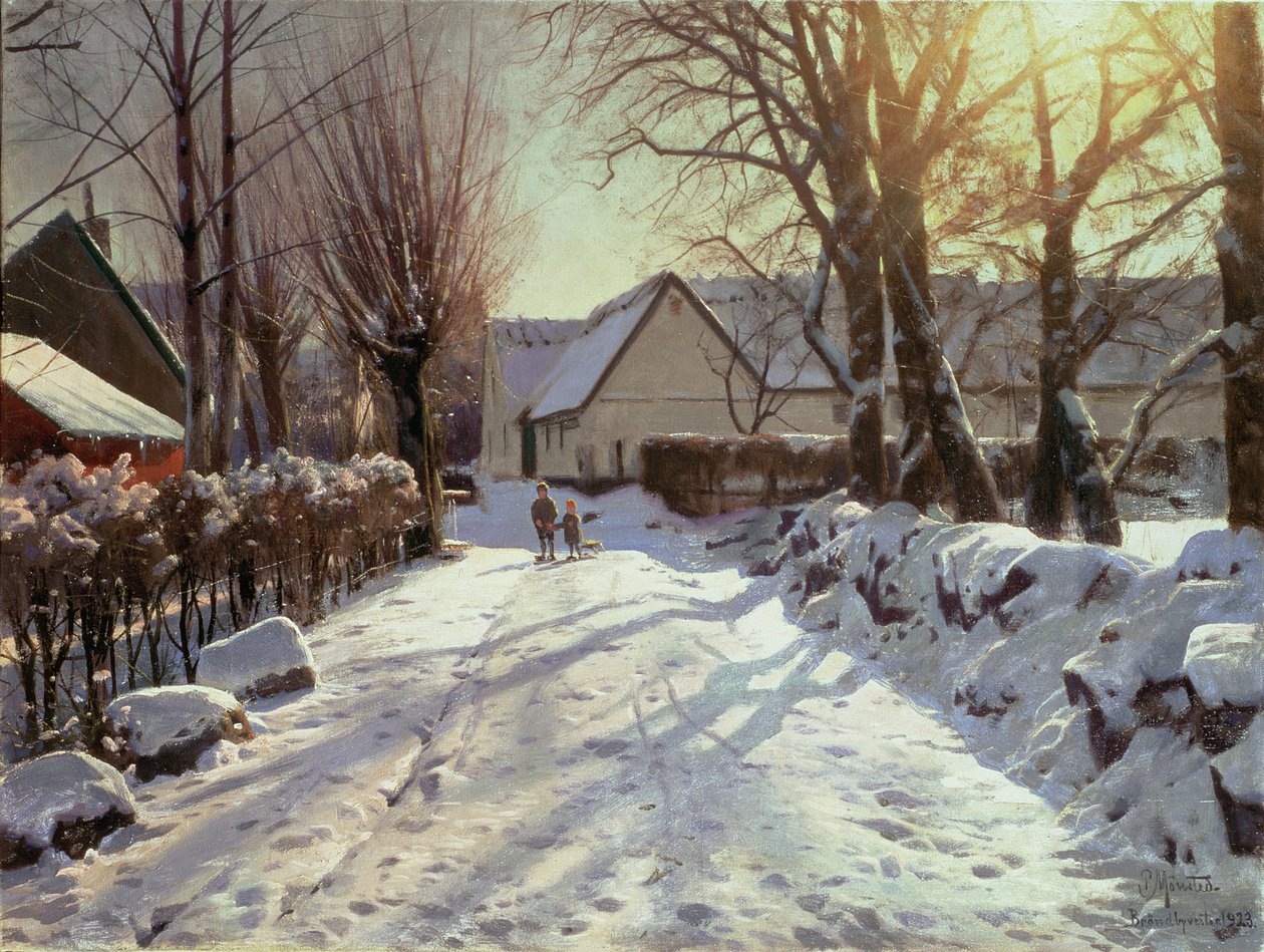 Droga do domu, 1923 autorstwa Peder Monsted