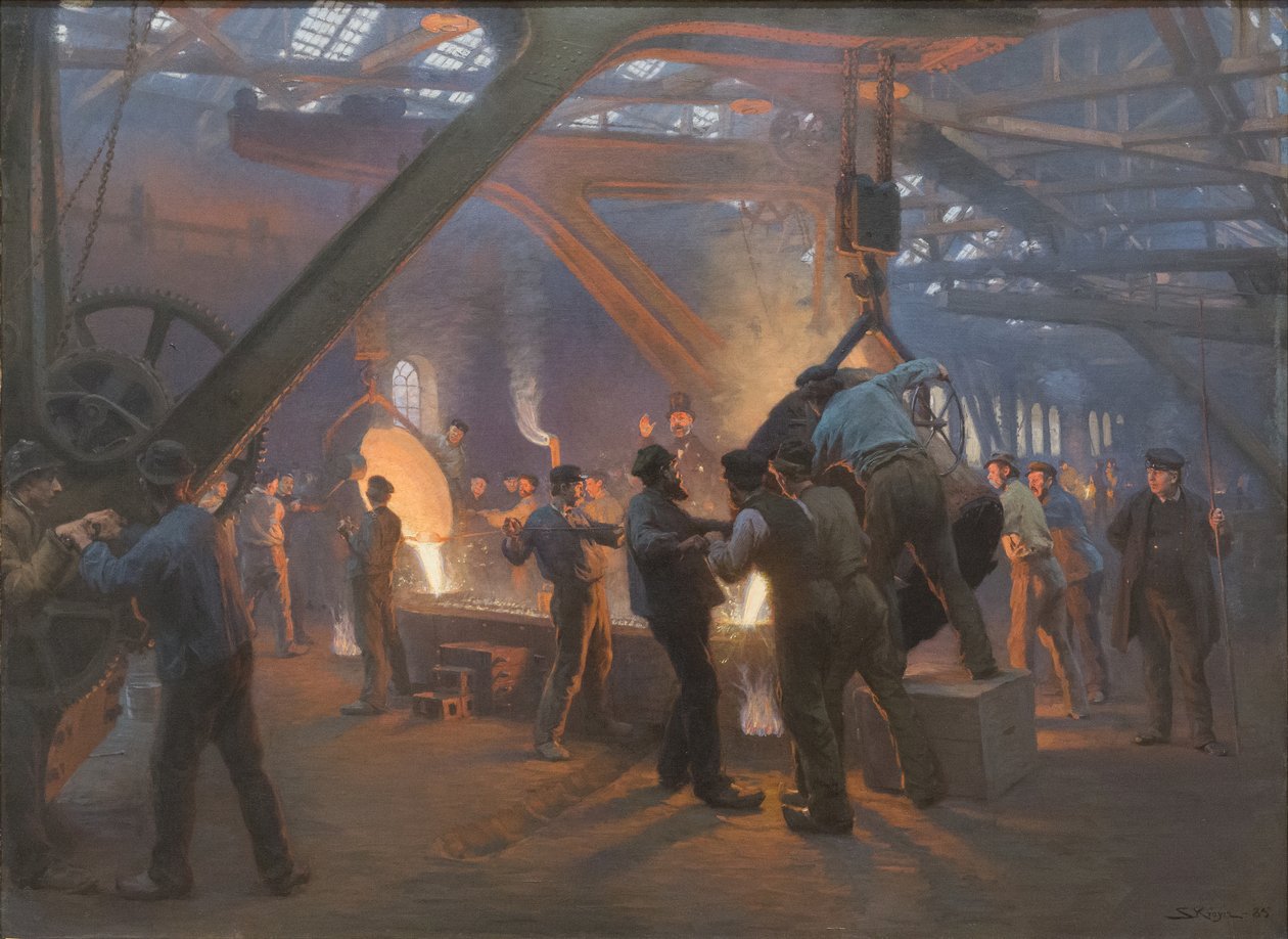 Burmeister and Wain Iron Foundry autorstwa Peder Severin Krøyer