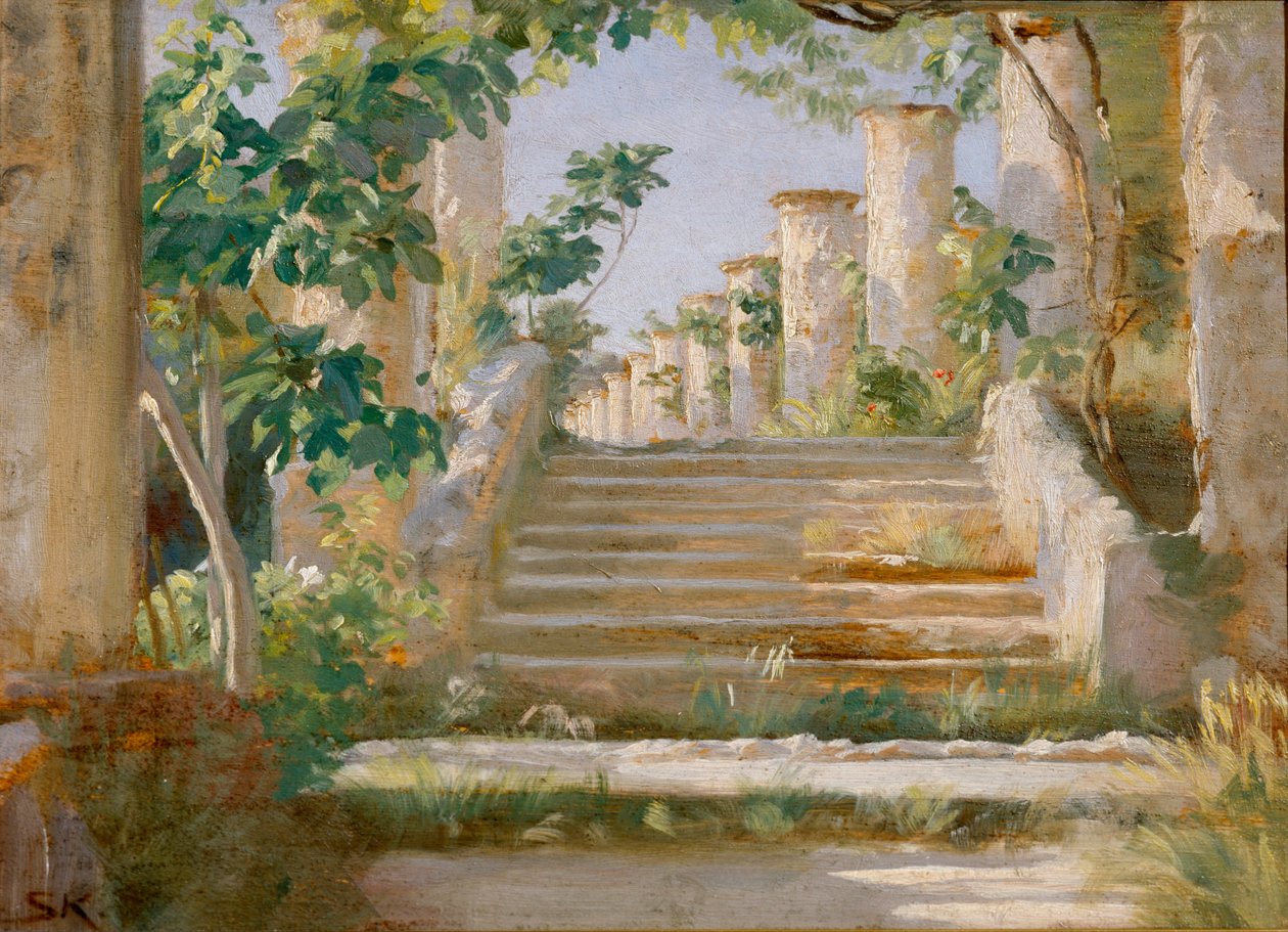 Loggia w Ravello autorstwa Peder Severin Kroyer