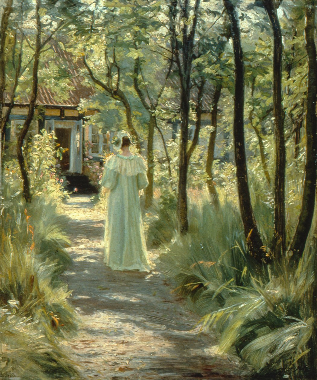 Maria w ogrodzie autorstwa Peder Severin Krøyer