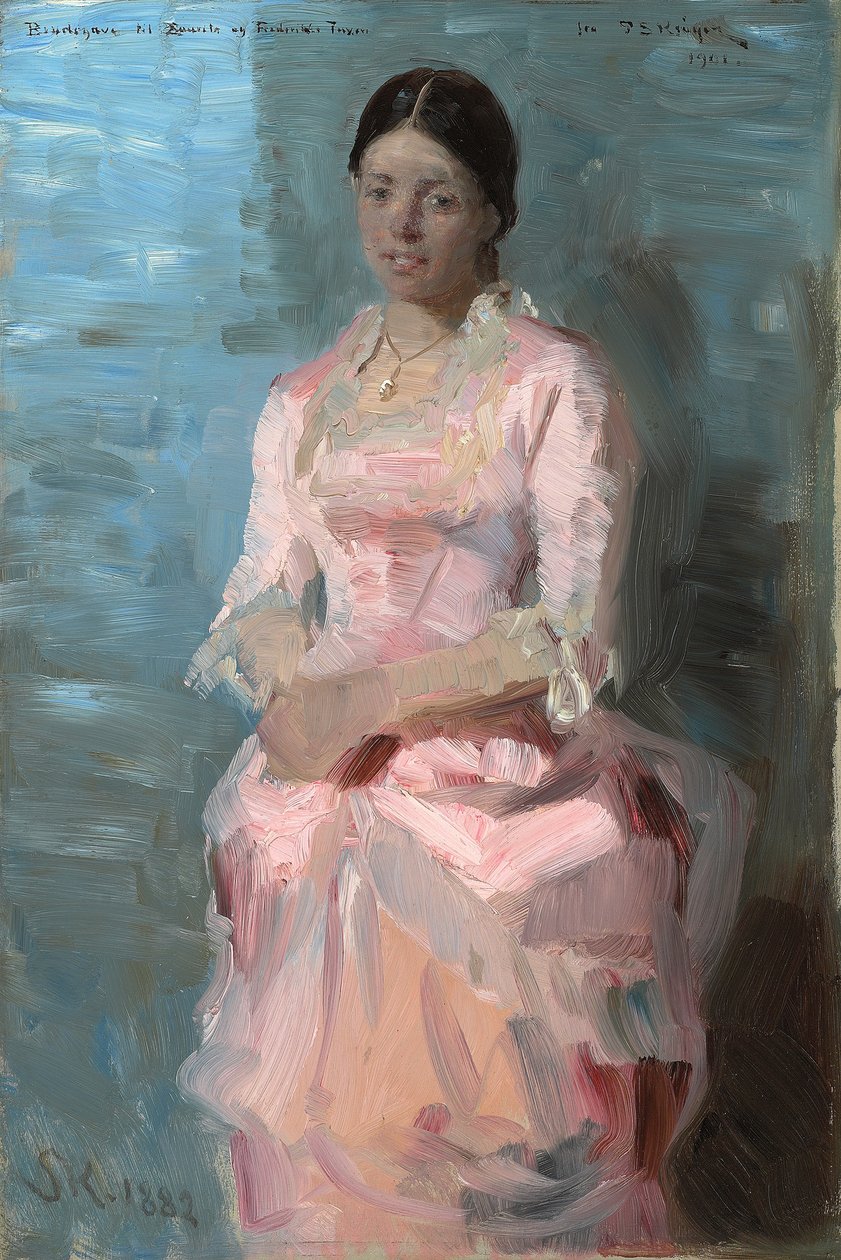 Portret Frederikke Tuxen, 1882 autorstwa Peder Severin Krøyer