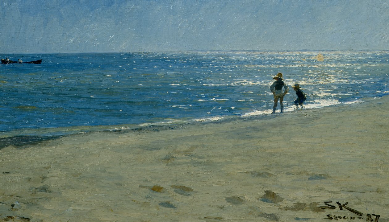 Słońce świeci nad morzem, Skagen autorstwa Peder Severin Krøyer