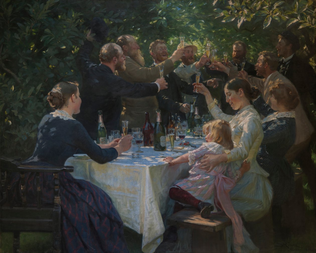 Hip, Hip, Hurra!, 1888. autorstwa Peder Severin Krøyer