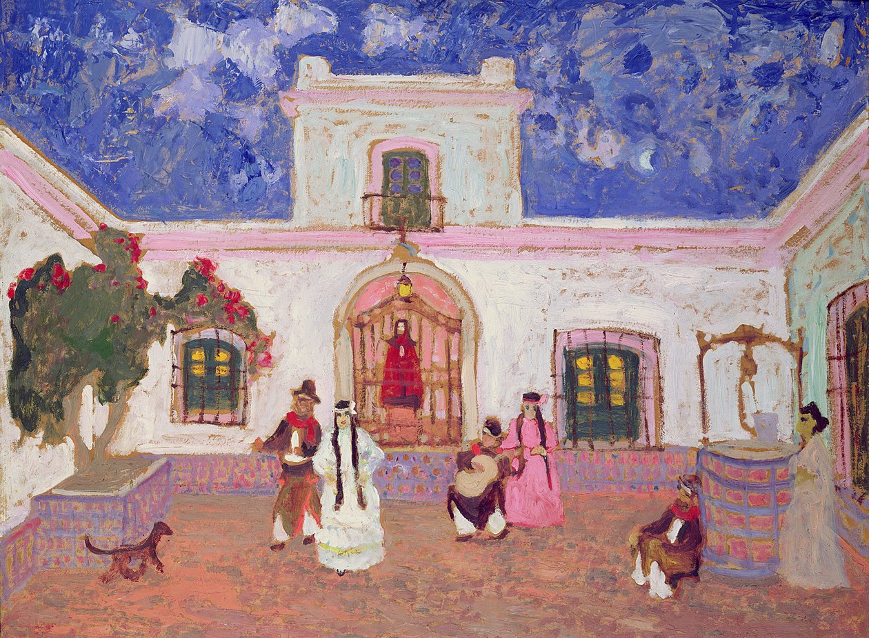 Taniec kreolski, przed 1927 (olej na karcie) autorstwa Pedro Figari