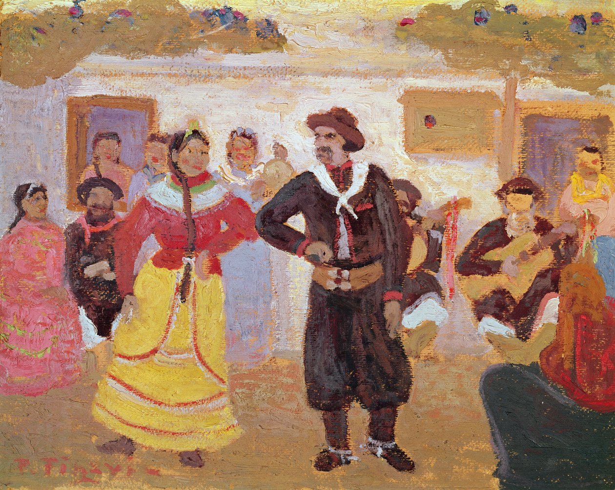 Taniec Gaucho autorstwa Pedro Figari