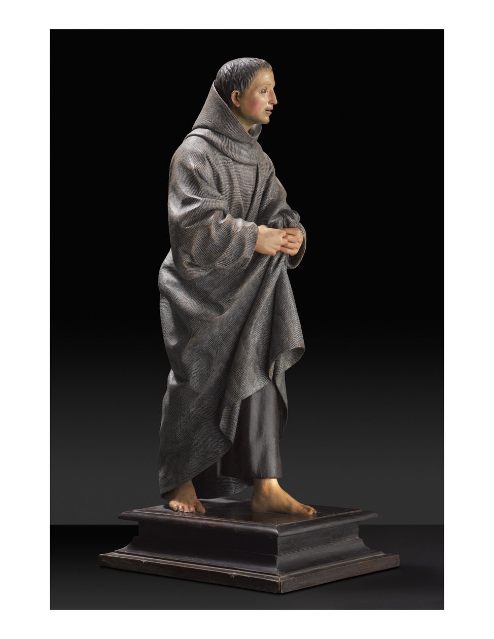 San Diego of Alcala, ok. 1665-70 (drewno polichromowane) autorstwa Pedro de Mena