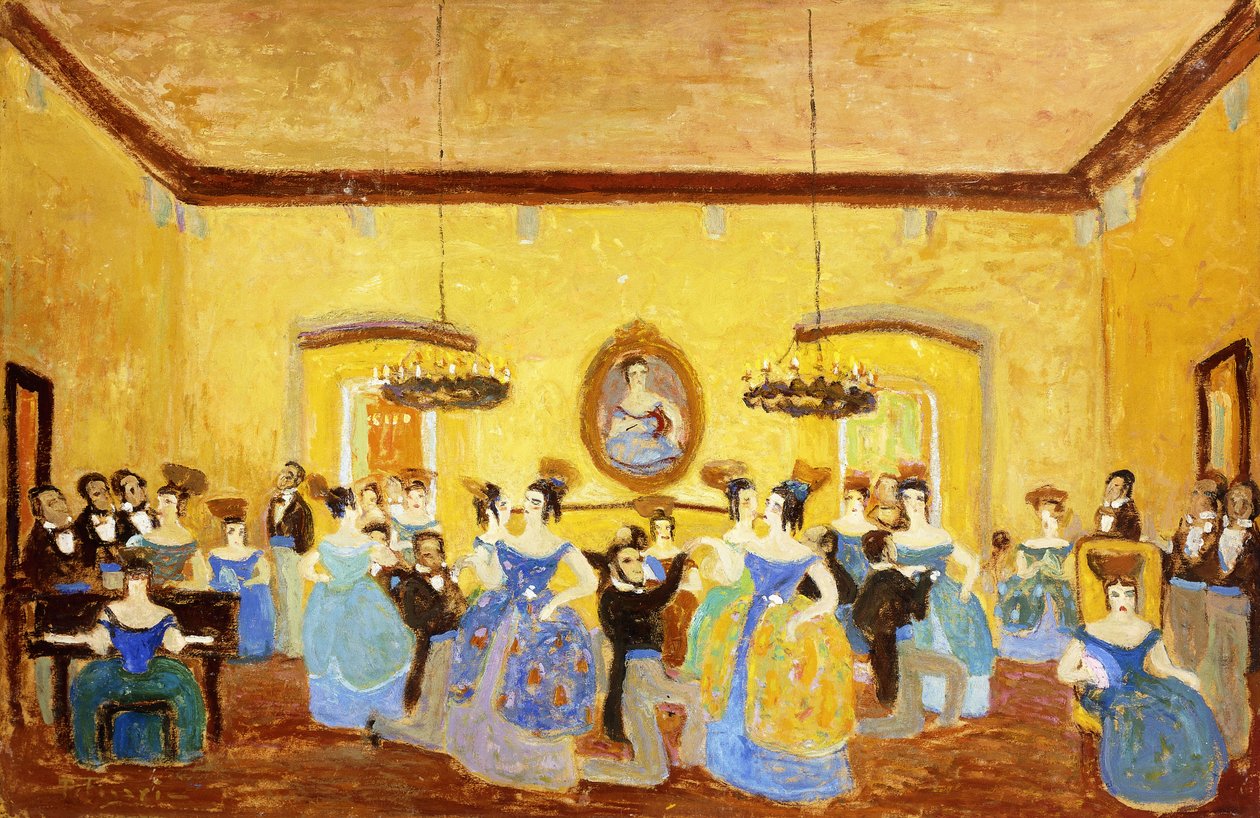 Menuet Kolonialny; El Minue Colonial autorstwa Pedro Figari