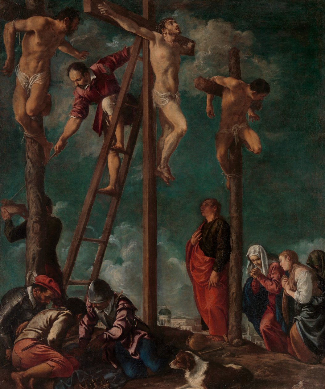Ukrzyżowanie, ca. 1625-30. autorstwa Pedro Orrente