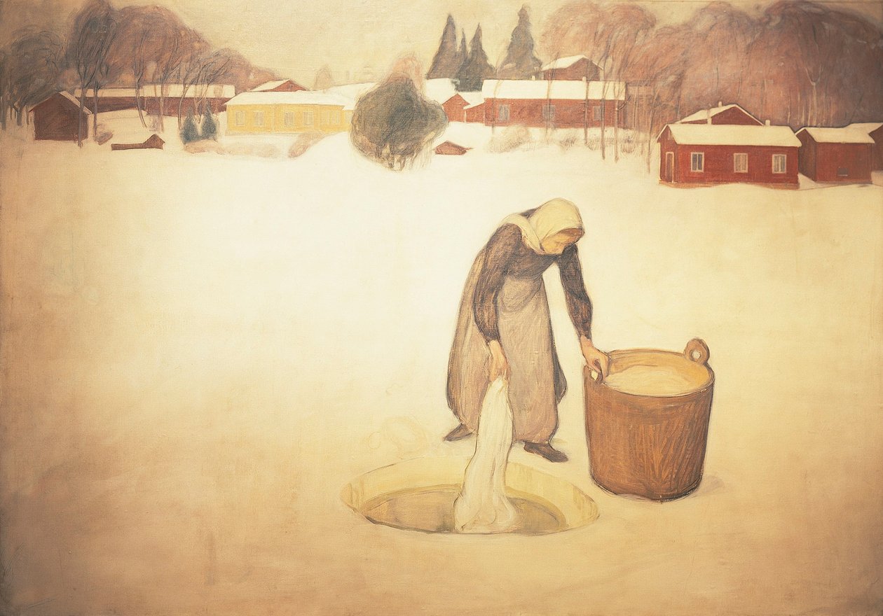 Finlandia, Praczka autorstwa Pekka Halonen