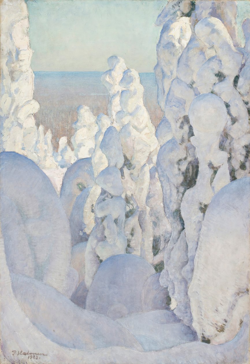 Pejzaż zimowy w Kinahmi, 1923. autorstwa Pekka Halonen