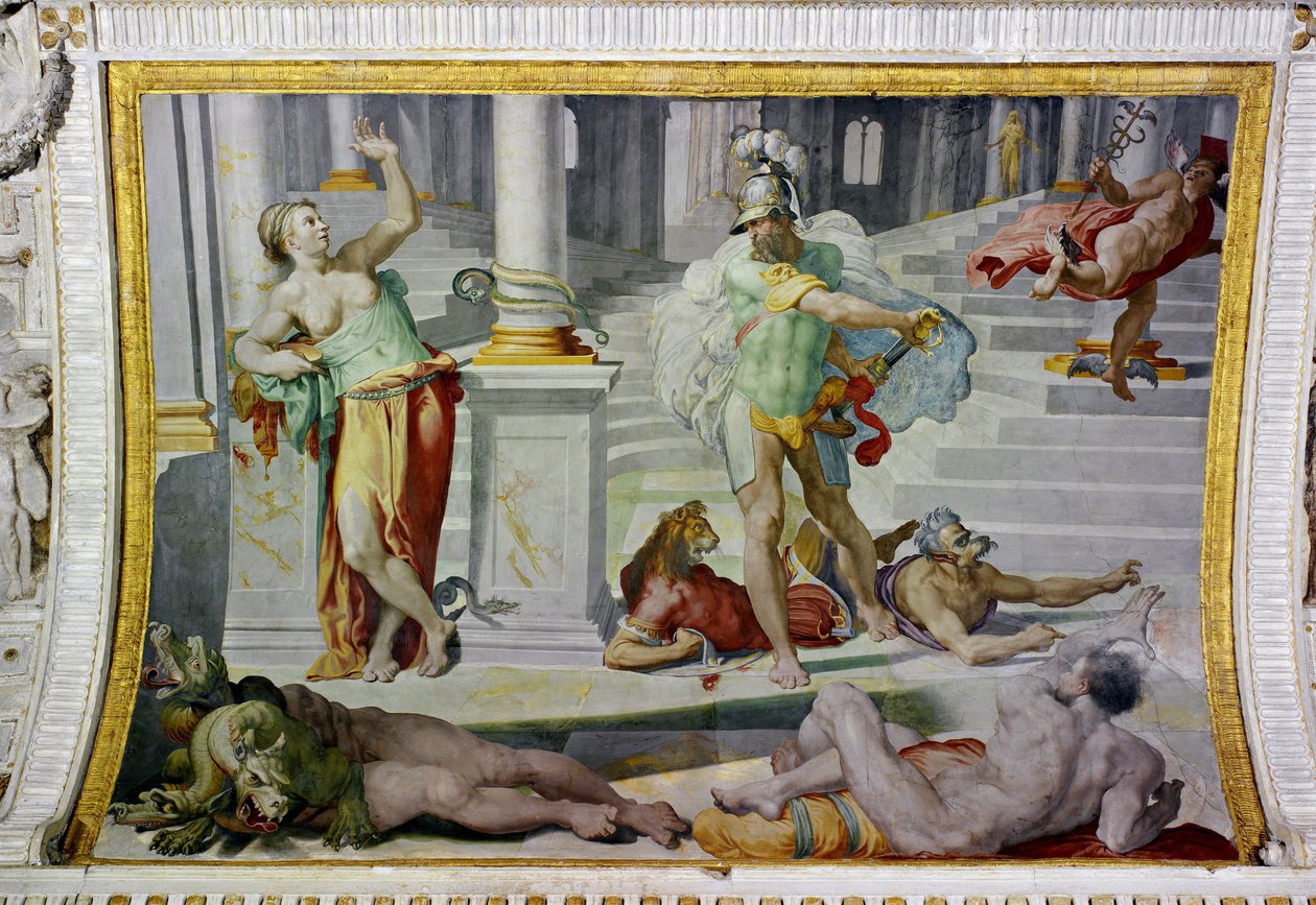 Ulisses i Circe, ok. 1550 (fresk) autorstwa Pellegrino Tibaldi
