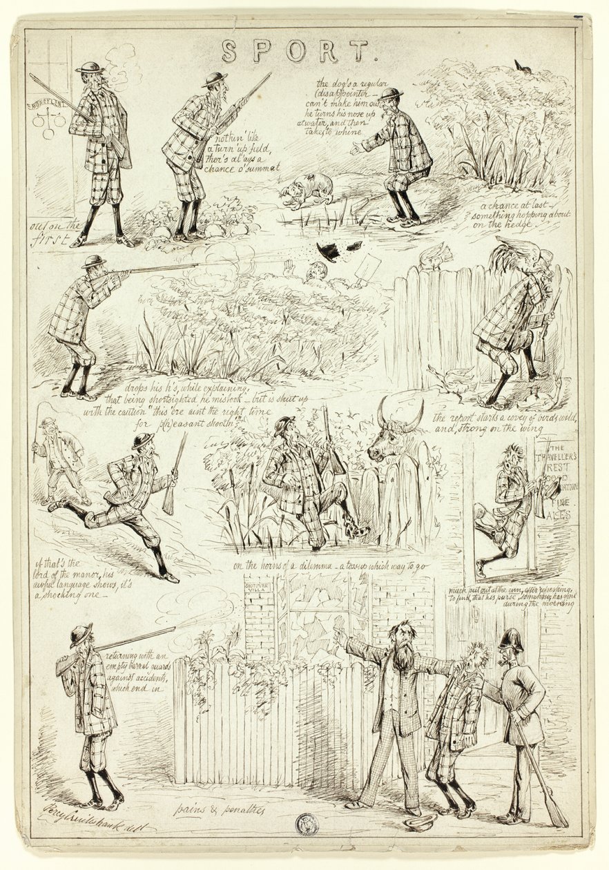 Sport autorstwa Percy Cruikshank