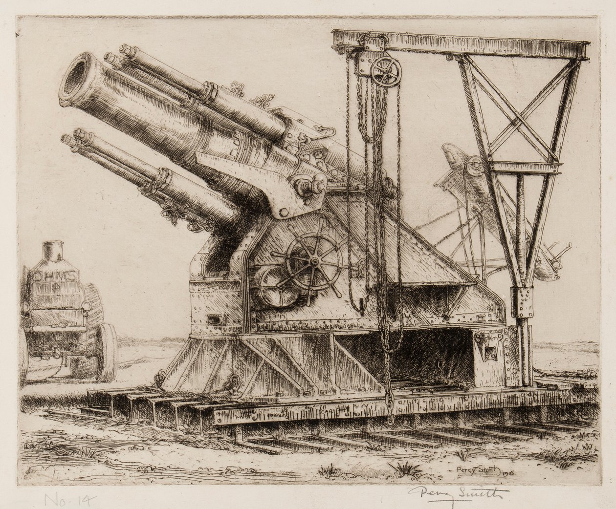 15-calowa haubica autorstwa Percy John Delf Smith