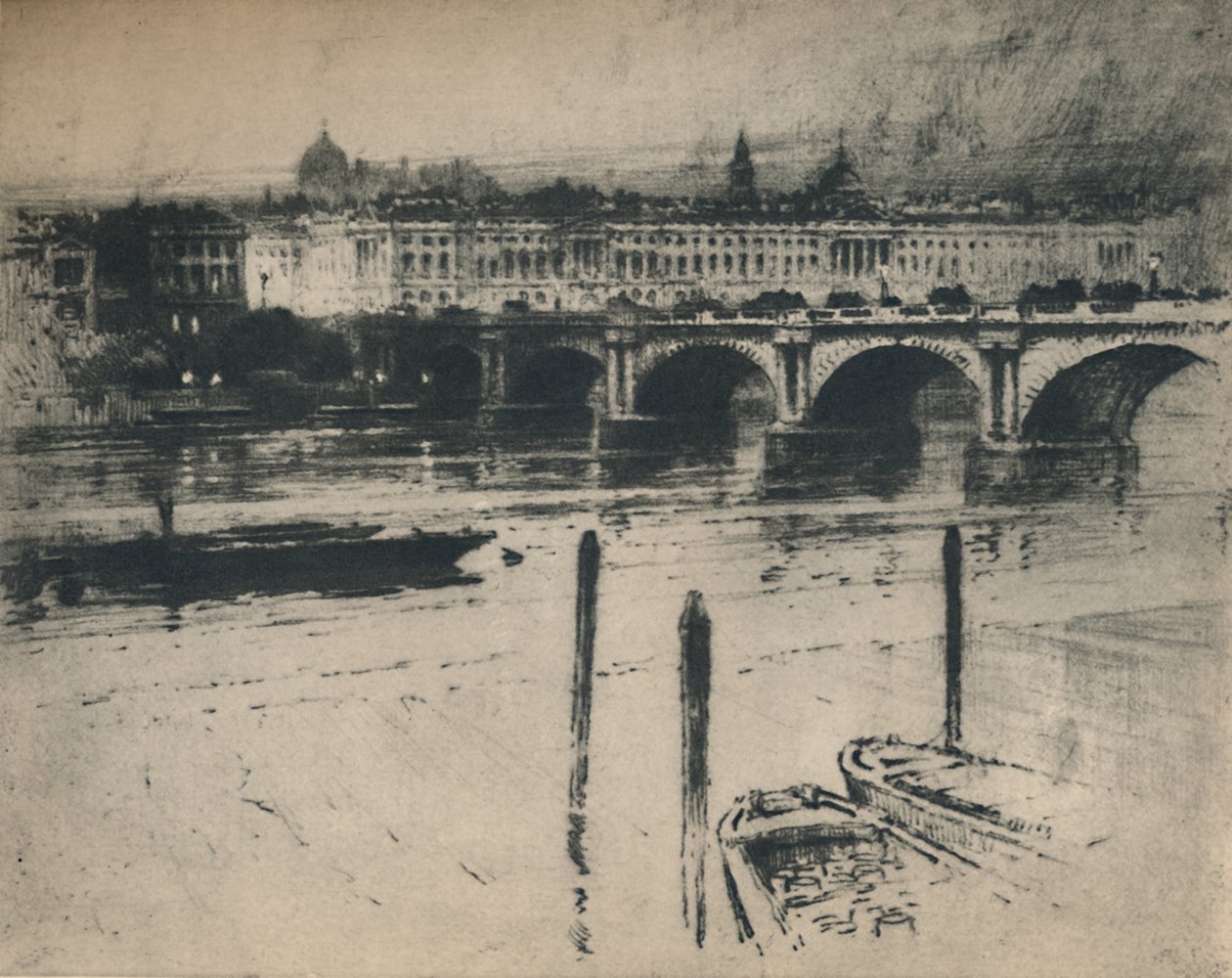 Most Waterloo, 1927. autorstwa Percy Robertson