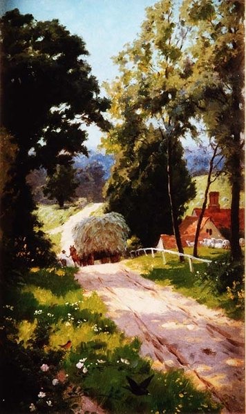 Wózek z sianem autorstwa Percy Tarrant