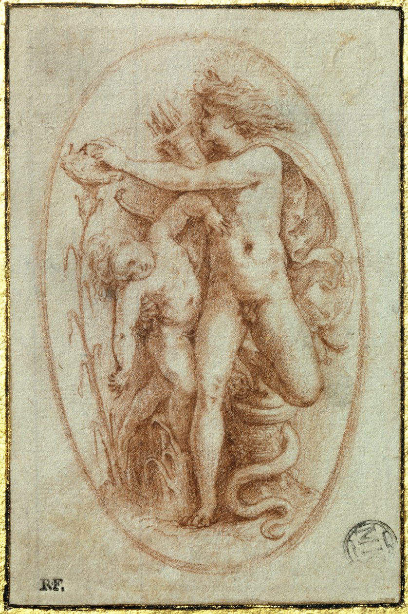 Apollo i Hiacynt autorstwa Perino del Vaga
