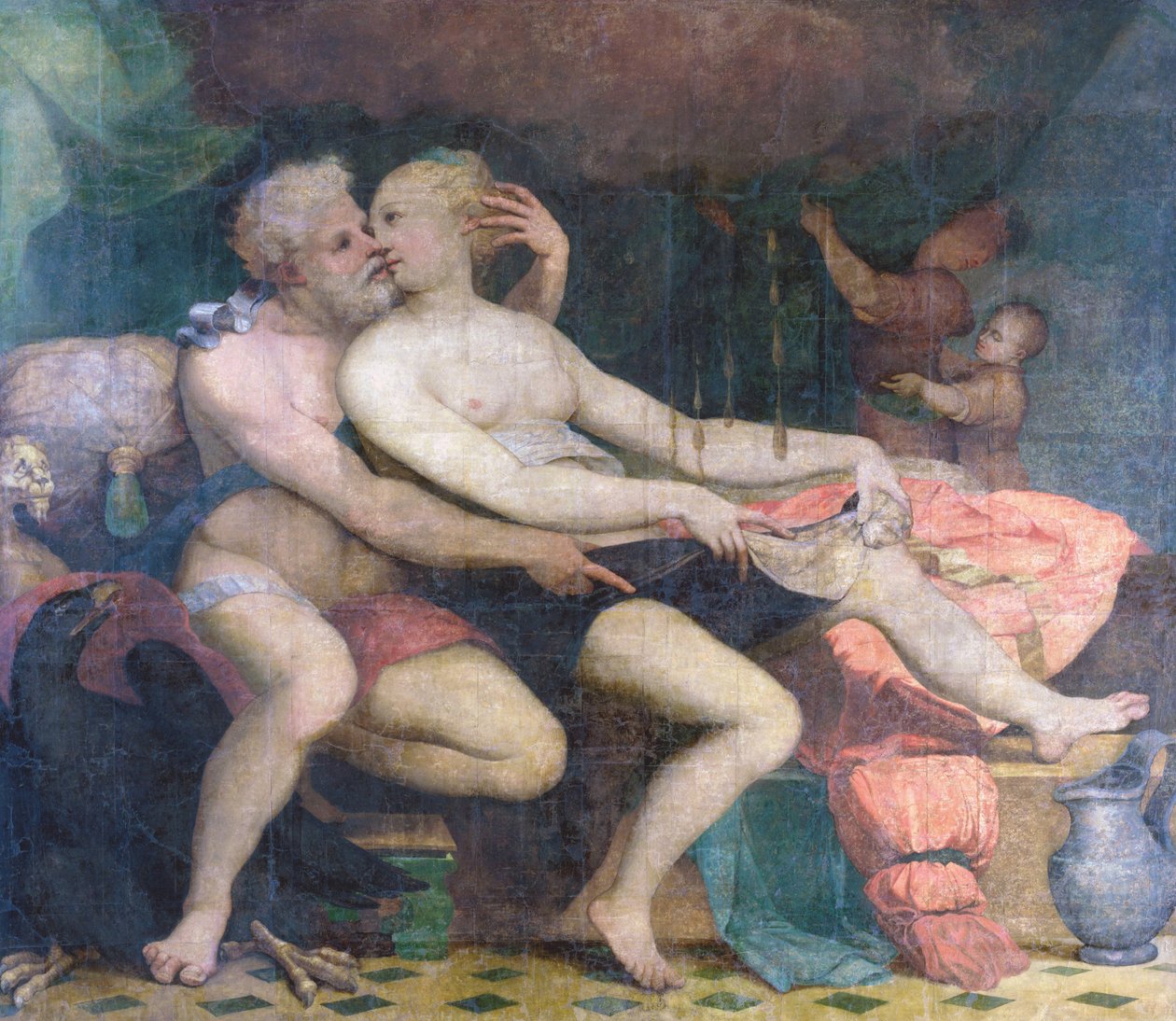Jowisz i Danae, ok. 1533-1534. autorstwa Perino del Vaga