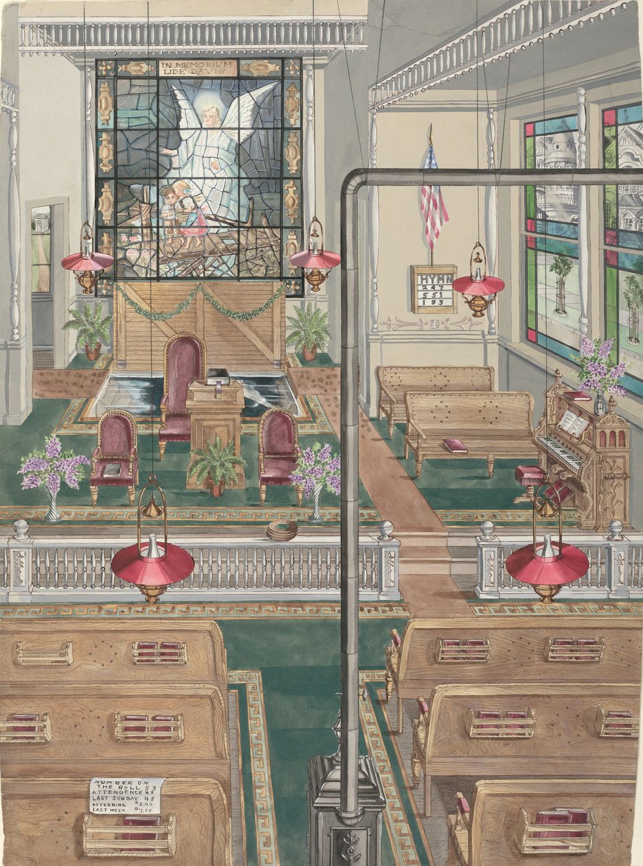 Kościół Baptystów, 1901, 19351942. autorstwa Perkins Harnly