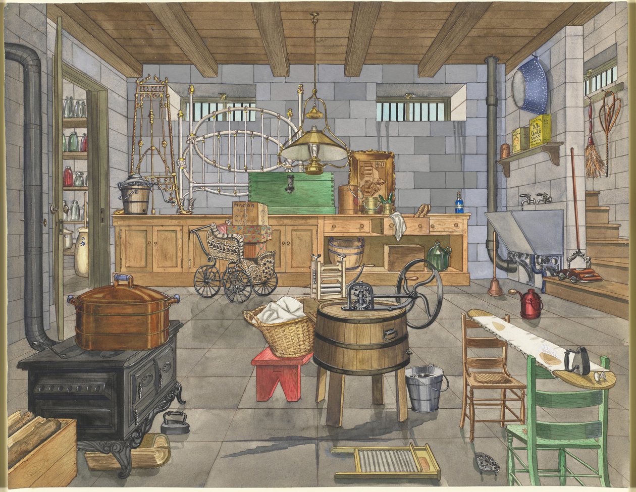 Piwnica Domu Miejskiego, 1910 autorstwa Perkins Harnly
