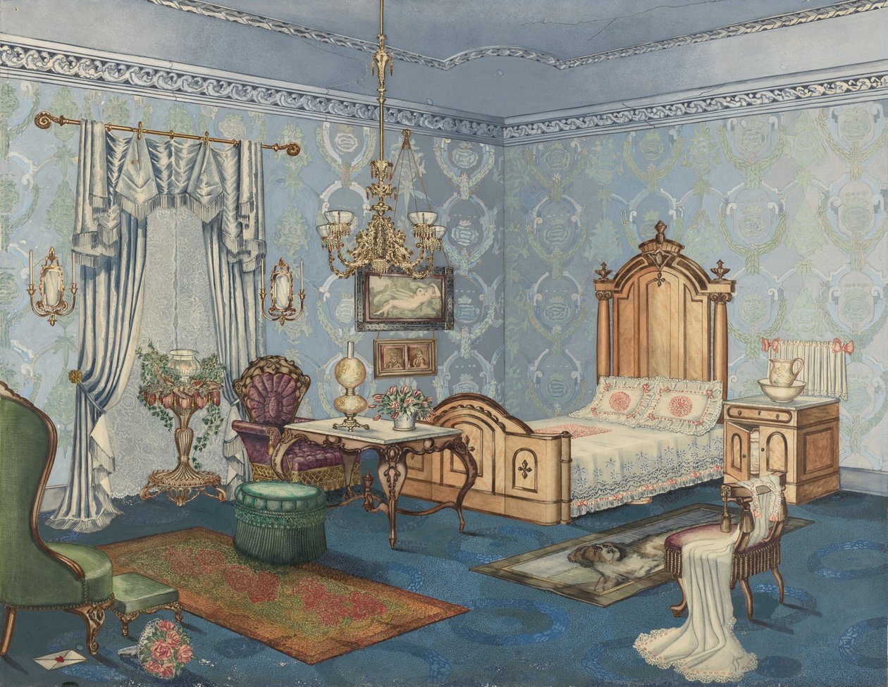 Sypialnia, 1882, ok. 1941. autorstwa Perkins Harnly