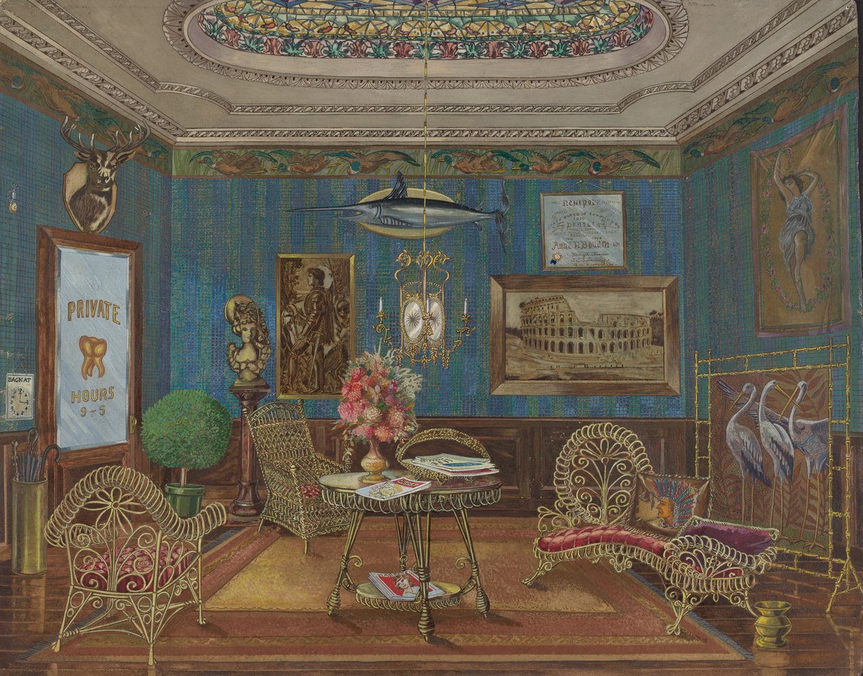 Poczekalnia dentystyczna, 1935-1942. autorstwa Perkins Harnly
