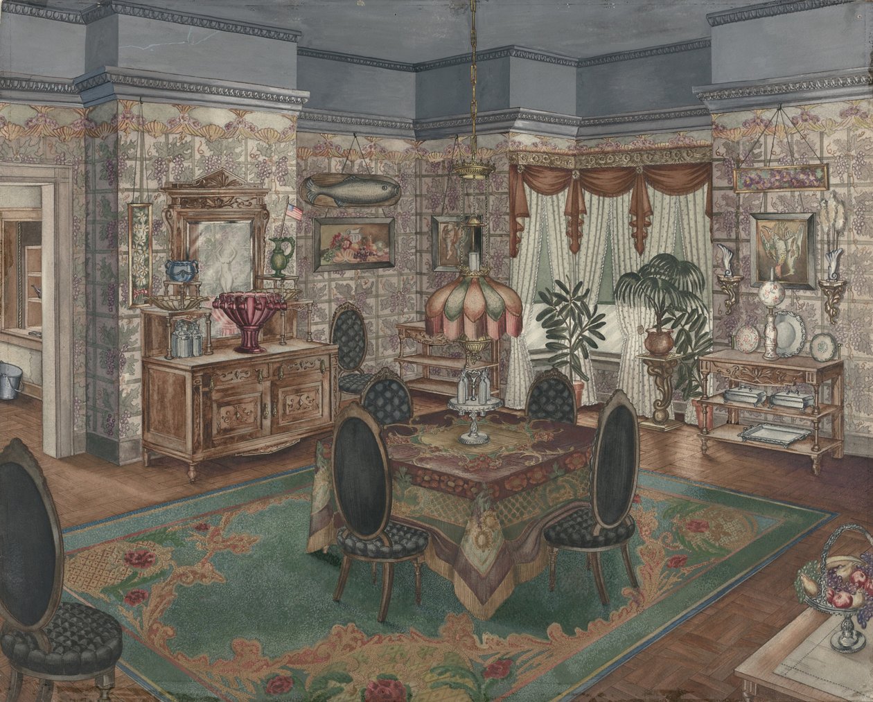 Jadalnia, 1935-1942. autorstwa Perkins Harnly