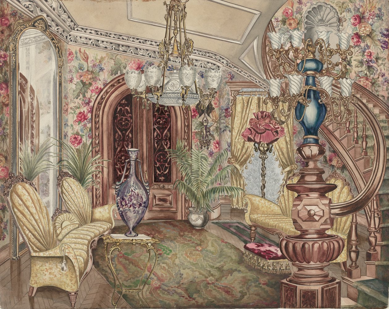 Sala wejściowa, 1935-1942. autorstwa Perkins Harnly