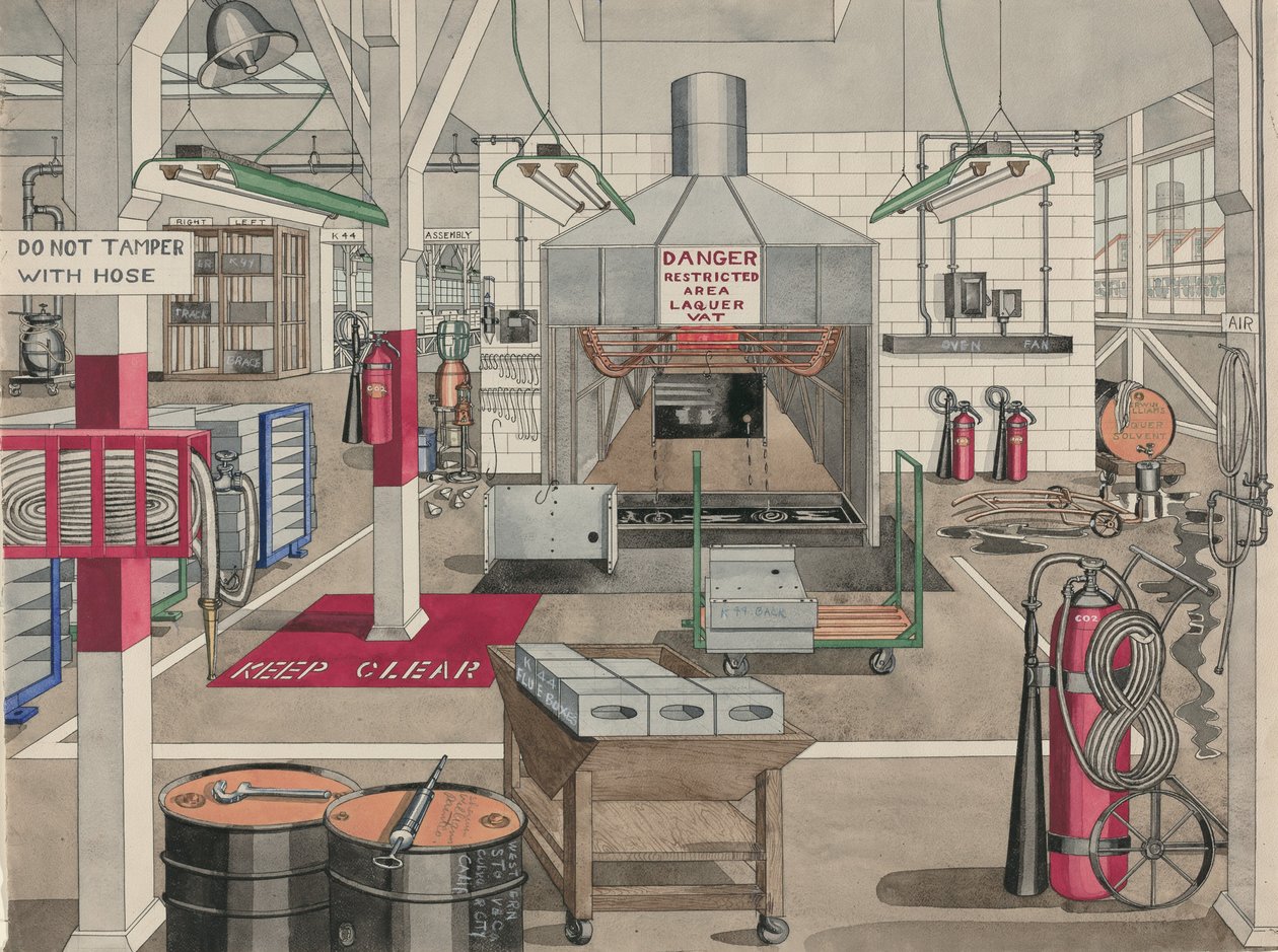 Japońska kadź do zanurzania lakierów, 1946. autorstwa Perkins Harnly