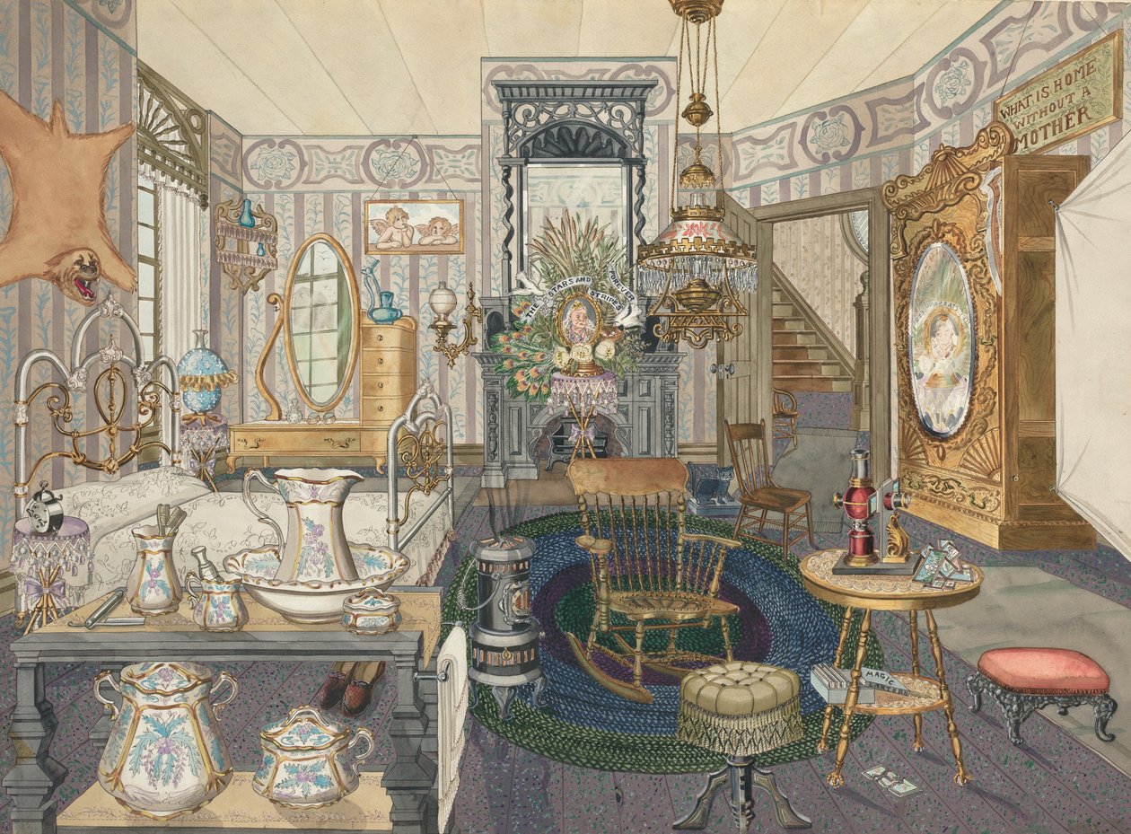 Pokój Dom Łóżko-Salon, 19351942. autorstwa Perkins Harnly