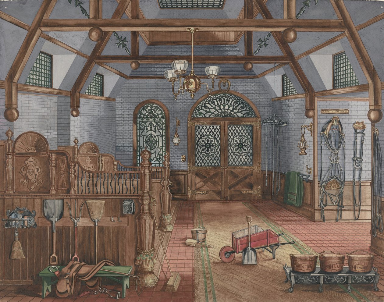 Stajnia, 1935-1942. autorstwa Perkins Harnly
