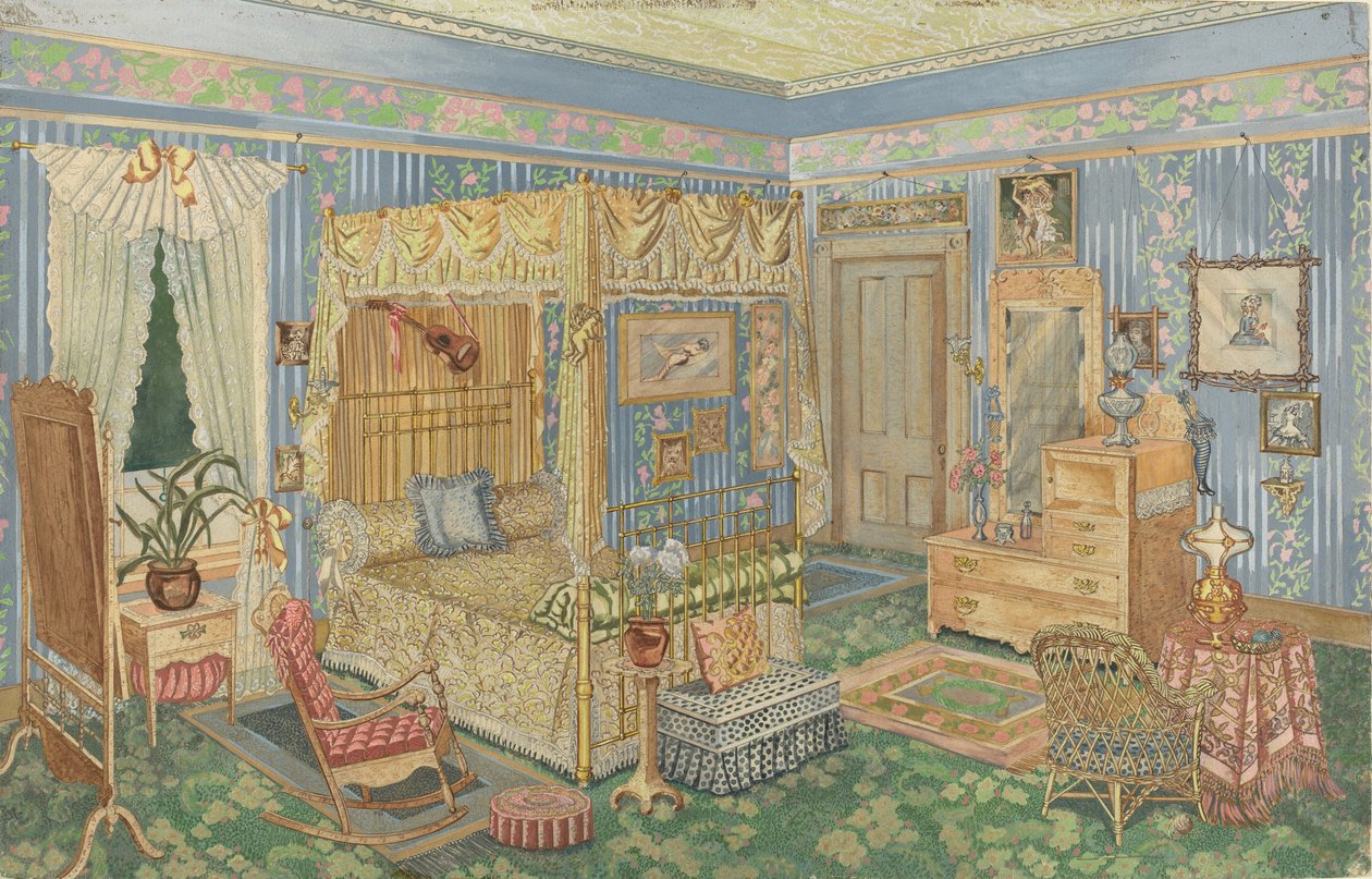 Sypialnia kobieca, 19351942. autorstwa Perkins Harnly
