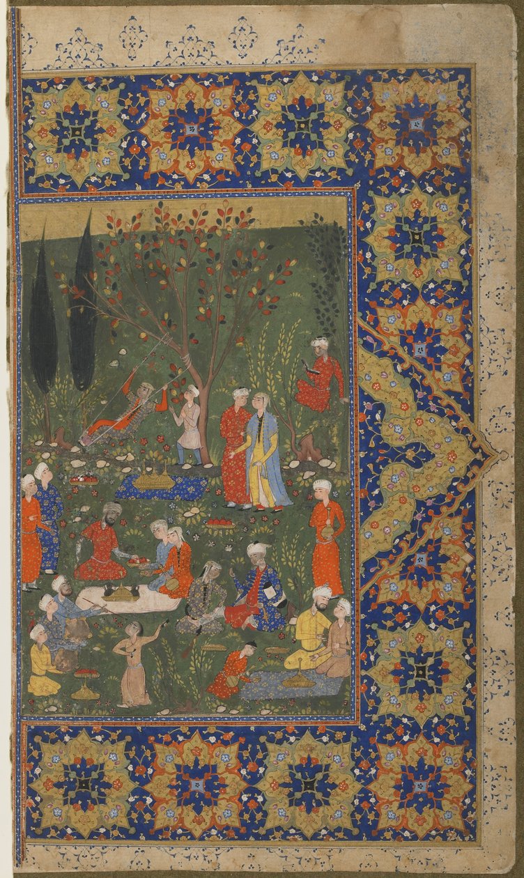 Impreza w ogrodzie autorstwa Persian School