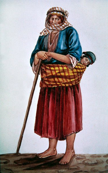 Wieśniaczka (wc na papierze) autorstwa Persian School