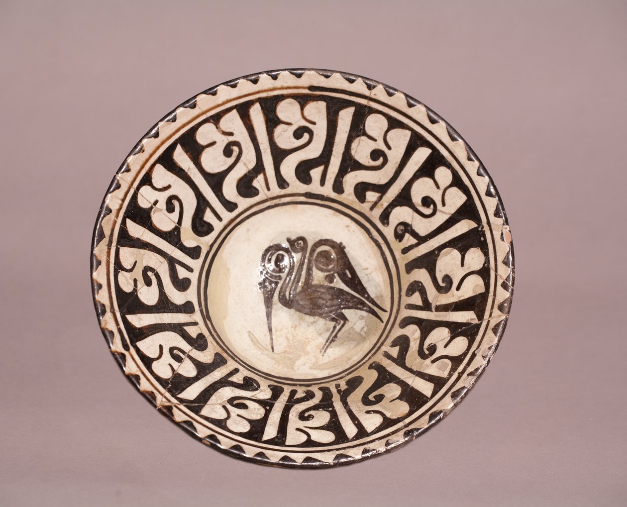 Miska (z motywem ptaka) (ceramiczna) autorstwa Persian School