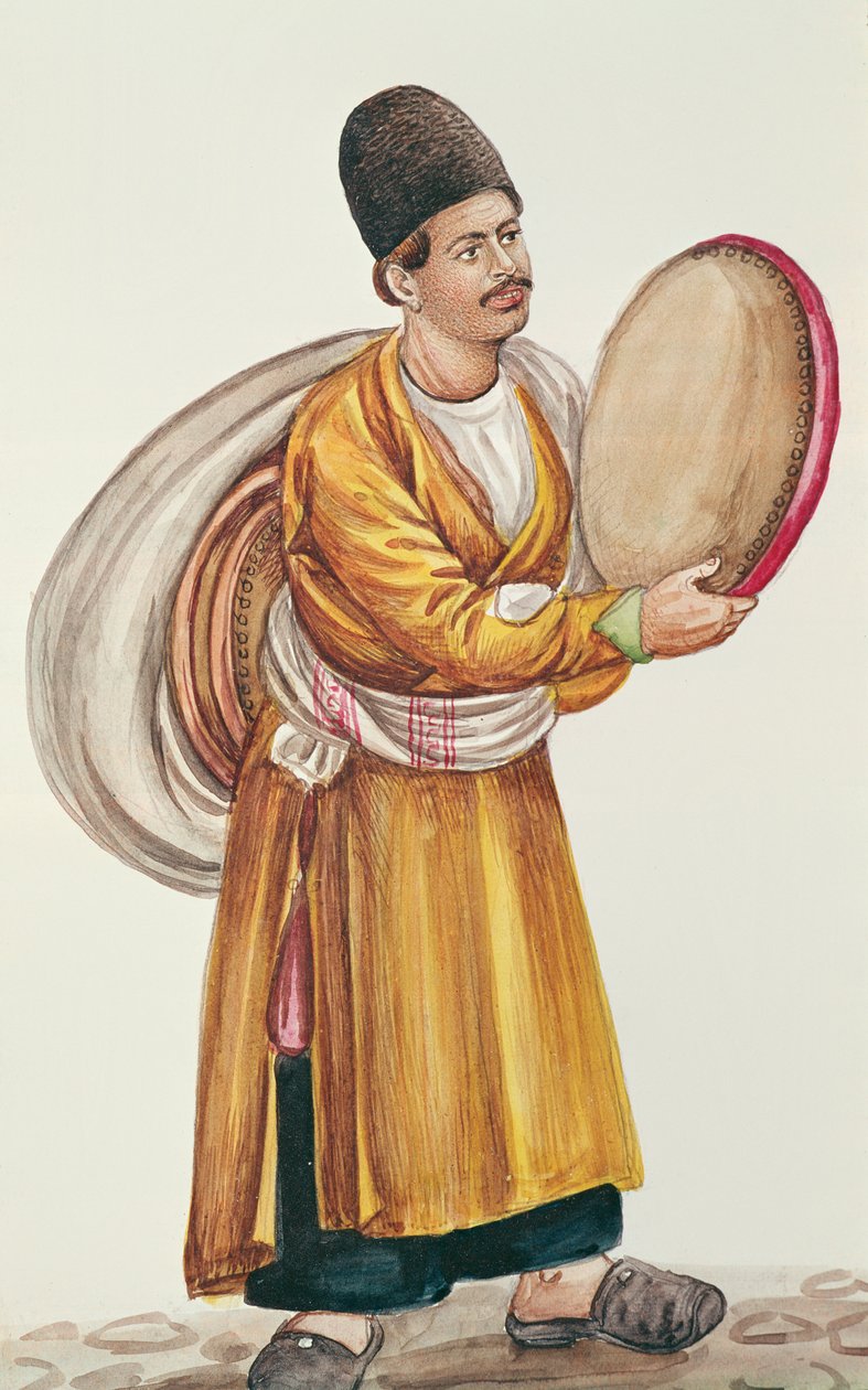 Sprzedawca uliczny (wc na papierze) autorstwa Persian School