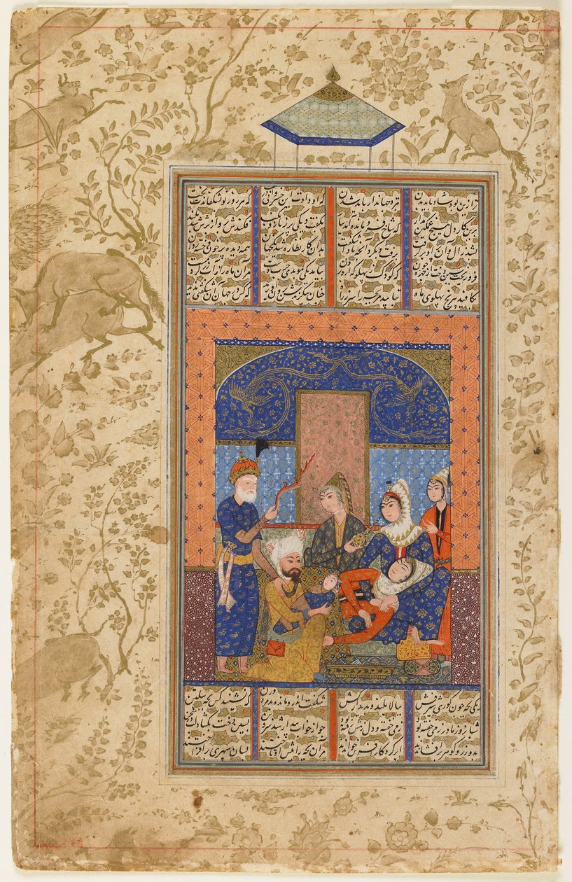 Narodziny Rustama od Szahnama autorstwa Persian School