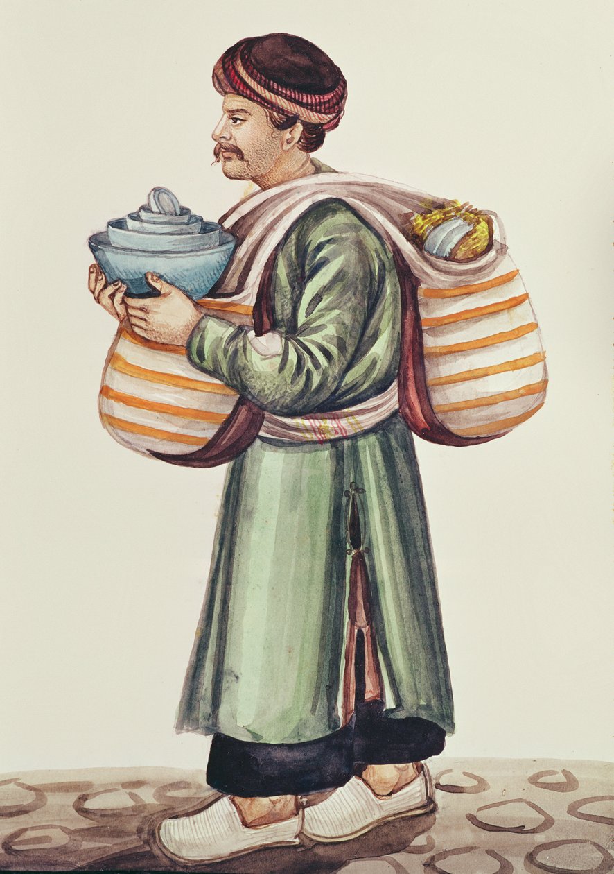 Kupiec ceramiki (wc na papierze) autorstwa Persian School