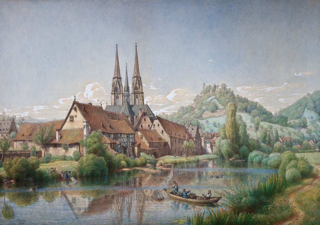 Widok Marburga autorstwa Peter Becker
